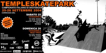 TempleSkatepark Campionato Italiano di Skateboard 2004 - 25 e 26 Settembre