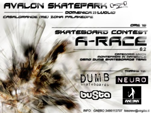 Avalon Skatepark A-Race Contest