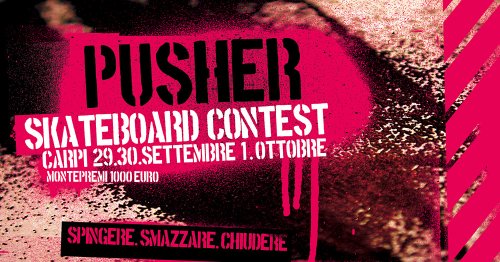 Pusher skateboard contest