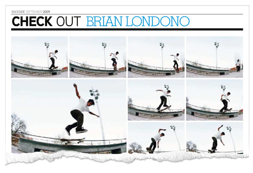 Brian Londono Transworld Skateboarding September 2009